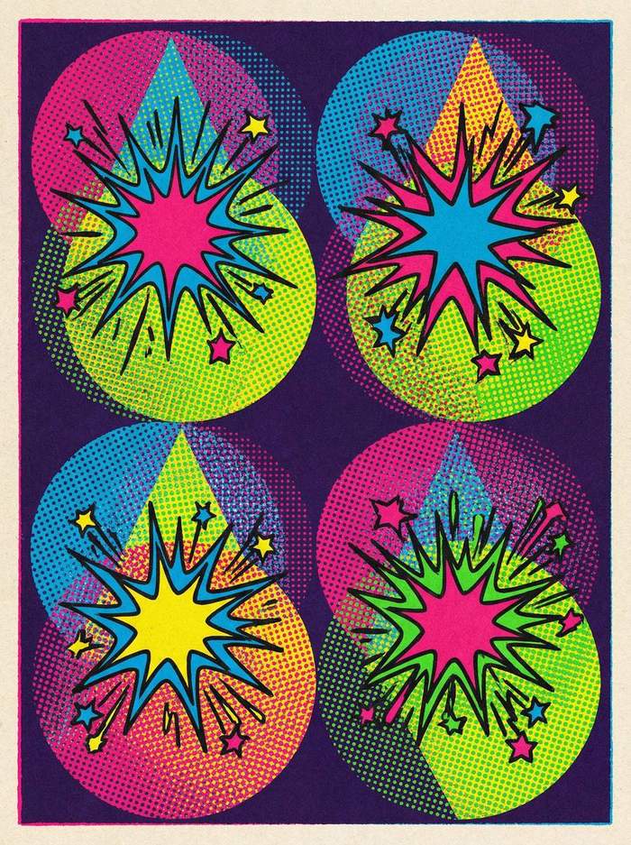 澳门太阳城 - 波普艺术抽象几何色彩作品